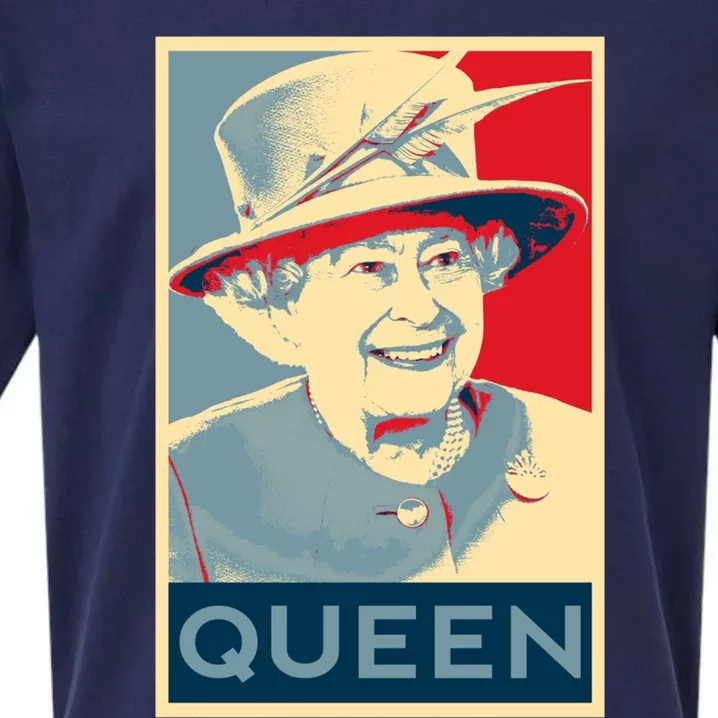 Elizabeth Her Royal Highness Queen Of England Cool Gift Sueded Cloud Jersey T-Shirt