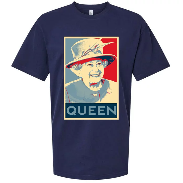 Elizabeth Her Royal Highness Queen Of England Cool Gift Sueded Cloud Jersey T-Shirt