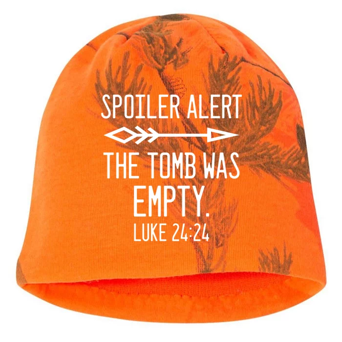 Easter He's Risen Spoiler Alert The Tomb Is Empty Christian Gift Kati - Camo Knit Beanie