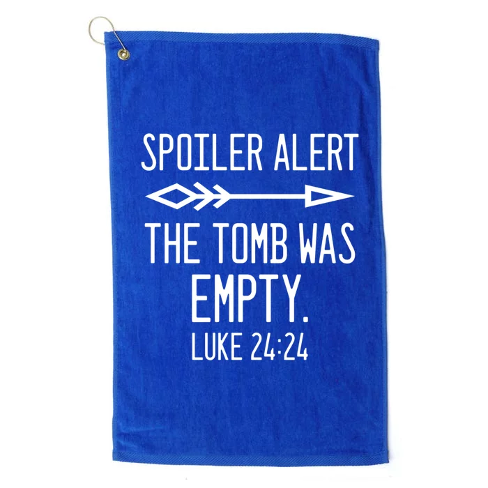 Easter He's Risen Spoiler Alert The Tomb Is Empty Christian Gift Platinum Collection Golf Towel