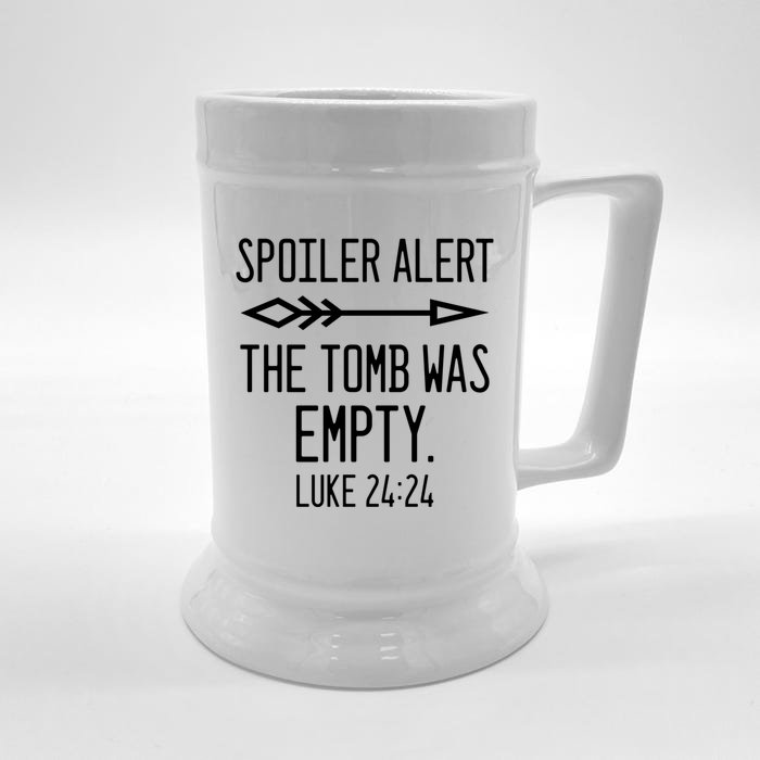 Easter He's Risen Spoiler Alert The Tomb Is Empty Christian Gift Front & Back Beer Stein