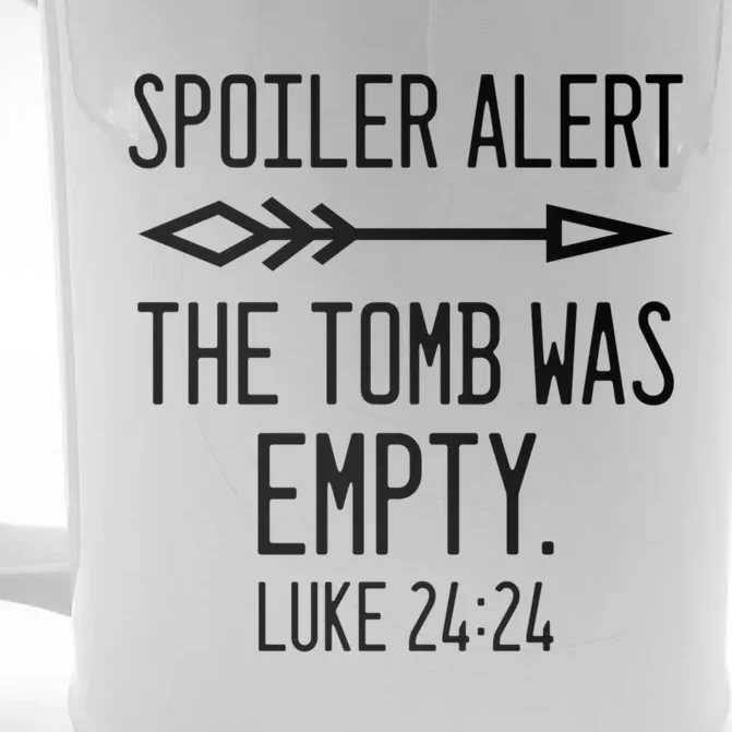 Easter He's Risen Spoiler Alert The Tomb Is Empty Christian Gift Front & Back Beer Stein