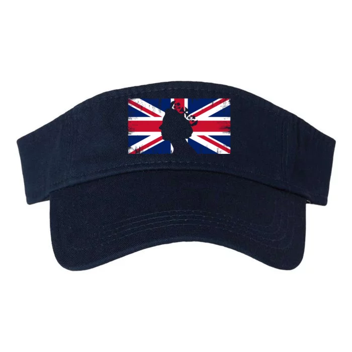 Elizabeth Her Royal Highness Queen Of England Flag Valucap Bio-Washed Visor