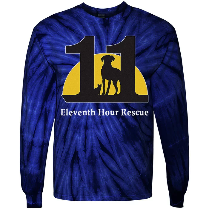 Eleventh Hour Rescue Logo Tie-Dye Long Sleeve Shirt