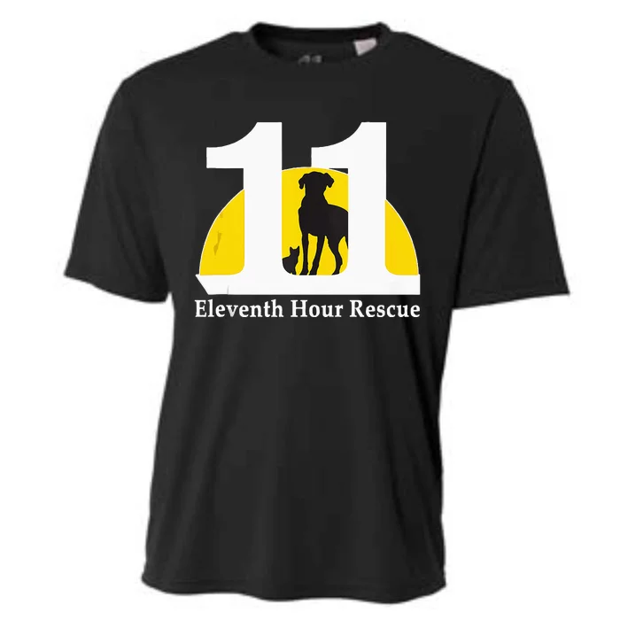 Eleventh Hour Rescue Logo In White Cooling Performance Crew T-Shirt