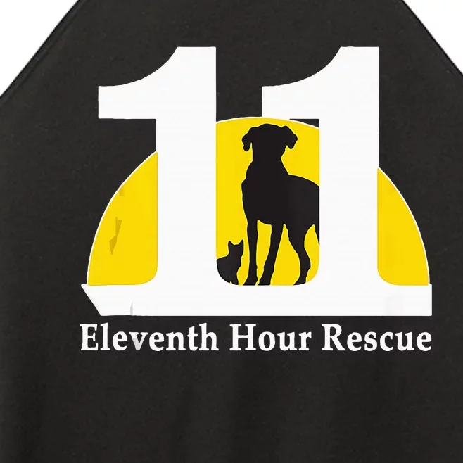 Eleventh Hour Rescue Logo In White Women’s Perfect Tri Rocker Tank