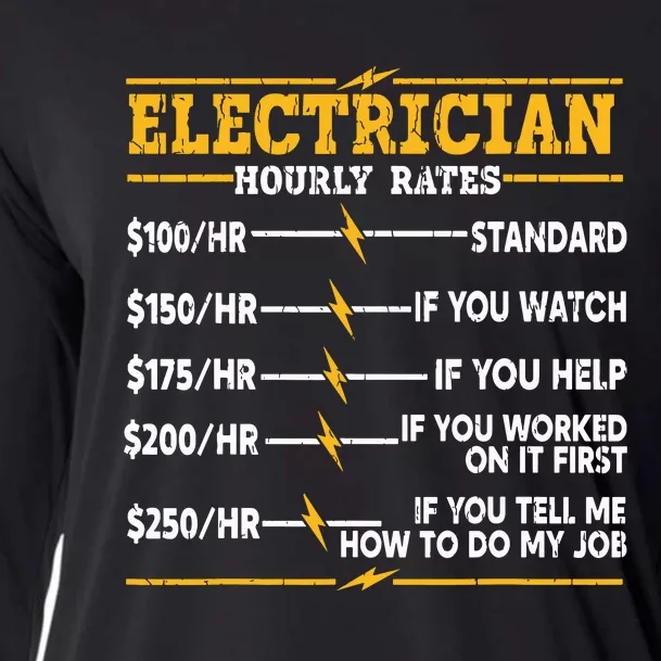 Electrician Hourly Rates Cooling Performance Long Sleeve Crew