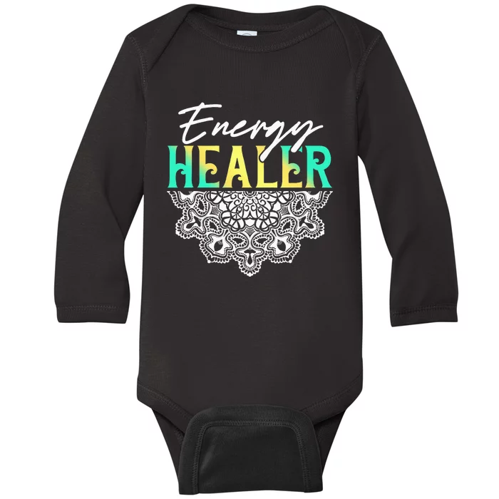 Energy Healer Reiki Master Yoga Spiritual Chakra Japanese Baby Long Sleeve Bodysuit