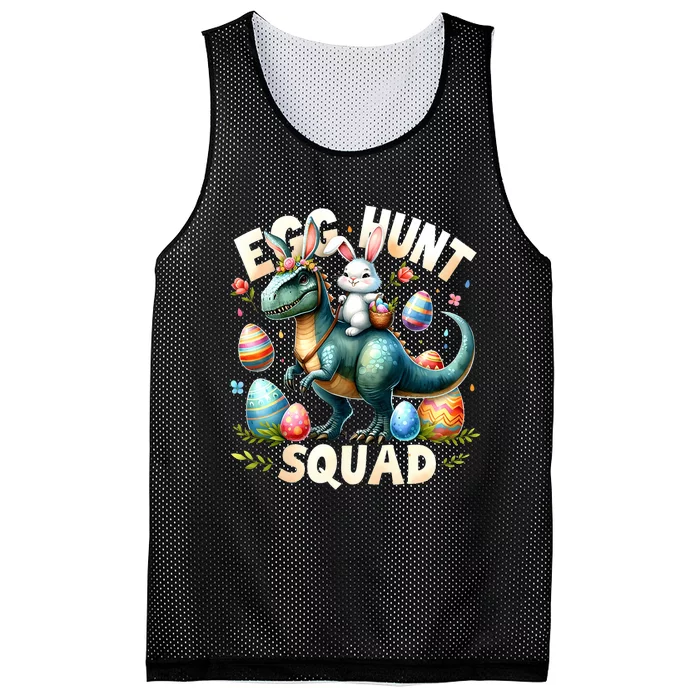 Egg Hunt Squad Bunny Dinosaur Easter Day Bunny Egg Hunt Mesh Reversible Basketball Jersey Tank