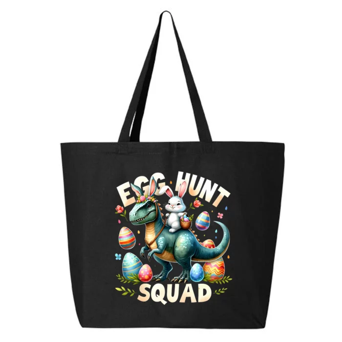 Egg Hunt Squad Bunny Dinosaur Easter Day Bunny Egg Hunt 25L Jumbo Tote