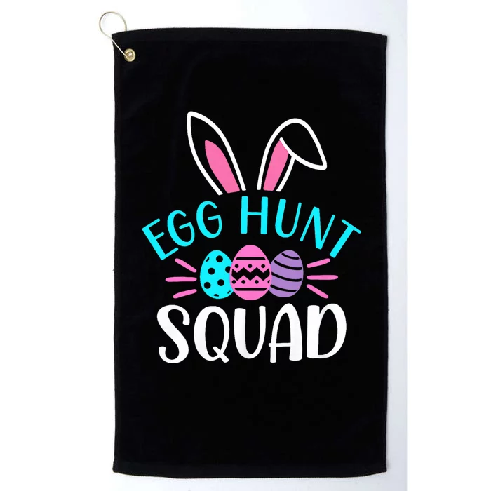 Egg Hunt Squad Hunting Season Funny Easter Day Platinum Collection Golf Towel