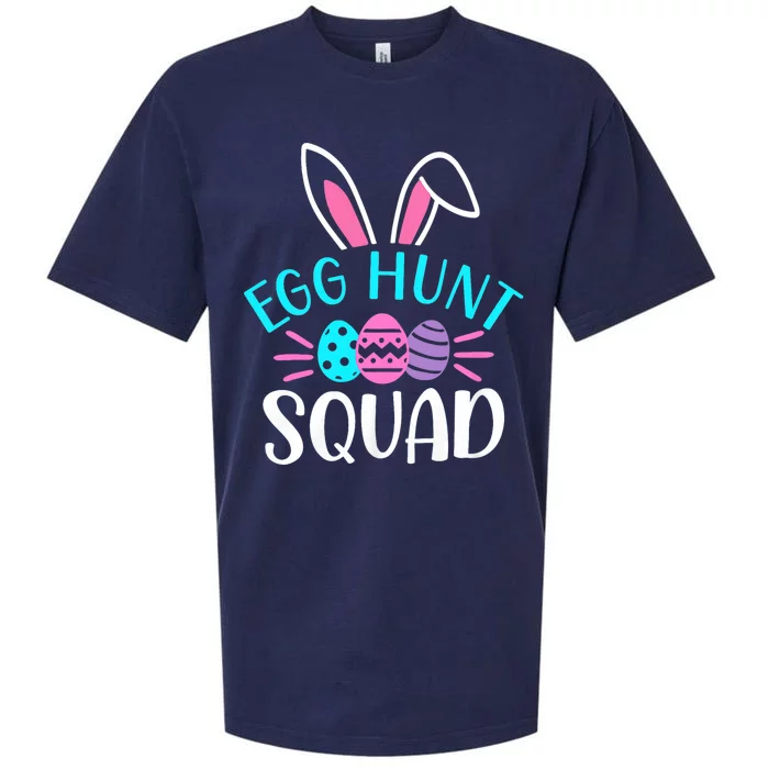 Egg Hunt Squad Hunting Season Funny Easter Day Sueded Cloud Jersey T-Shirt