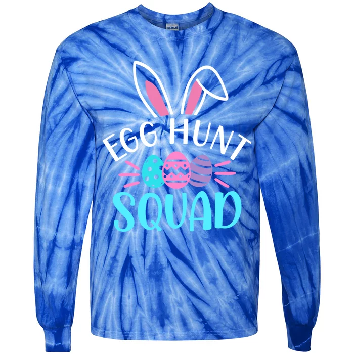 Egg Hunt Squad Gift Hunting Season Funny Easter Day Meaningful Gift Tie-Dye Long Sleeve Shirt