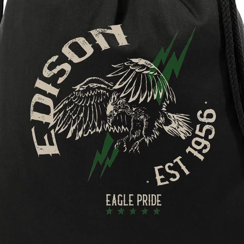 Edison High School Prep Eagles Pride Tulsa Oklahoma Drawstring Bag