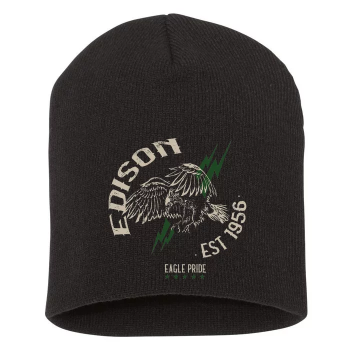 Edison High School Prep Eagles Pride Tulsa Oklahoma Short Acrylic Beanie