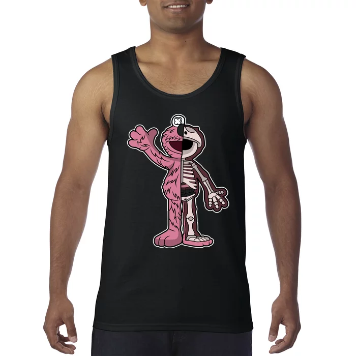 Elmo Half Skeleton Tank Top