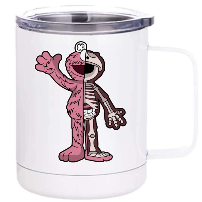 Elmo Half Skeleton Front & Back 12oz Stainless Steel Tumbler Cup