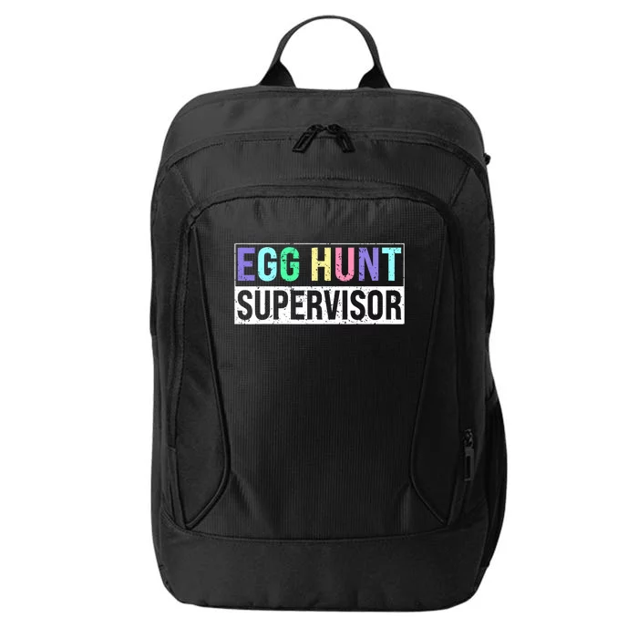 Egg Hunt Supervisor Egg Hunting Party Mom Dad Adult Easter City Backpack