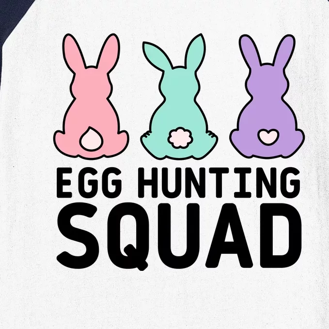 Egg Hunting Squad Easter Funny Baseball Sleeve Shirt