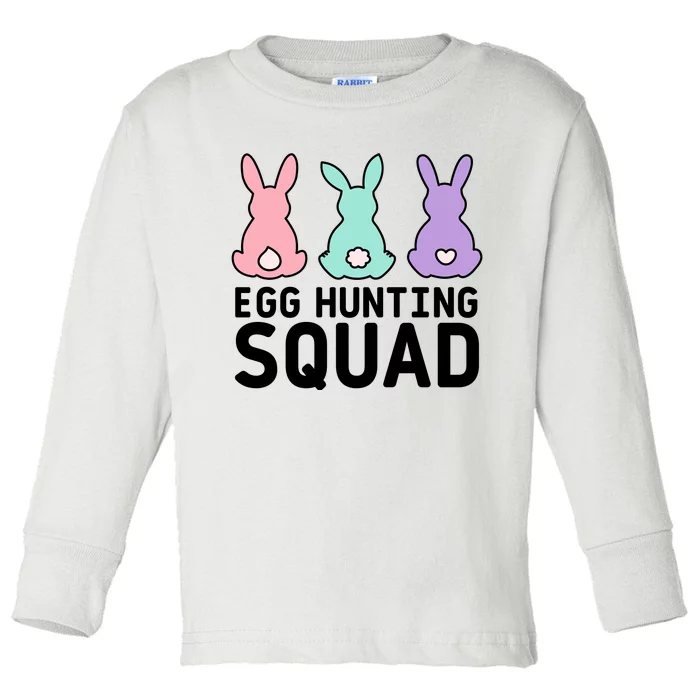 Egg Hunting Squad Easter Funny Toddler Long Sleeve Shirt