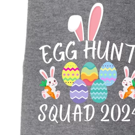 Egg Hunt Squad 2024 Funny Easter Day 2024 Egg Hunt Easter Eggs Hunter Doggie 3-End Fleece Hoodie