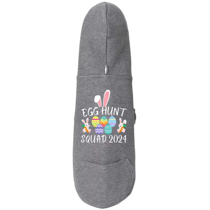 Egg Hunt Squad 2024 Funny Easter Day 2024 Egg Hunt Easter Eggs Hunter Doggie 3-End Fleece Hoodie