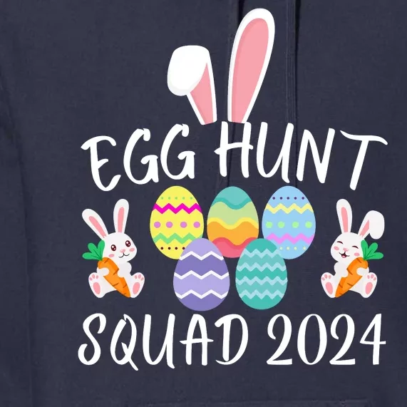 Egg Hunt Squad 2024 Funny Easter Day 2024 Egg Hunt Easter Eggs Hunter Premium Hoodie