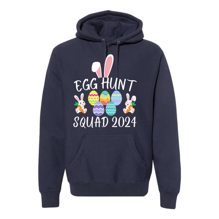 Egg Hunt Squad 2024 Funny Easter Day 2024 Egg Hunt Easter Eggs Hunter Premium Hoodie