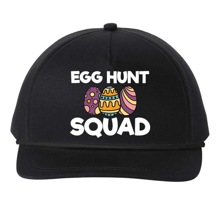 Egg Hunt Squad Easter Day Bunny Snapback Five-Panel Rope Hat