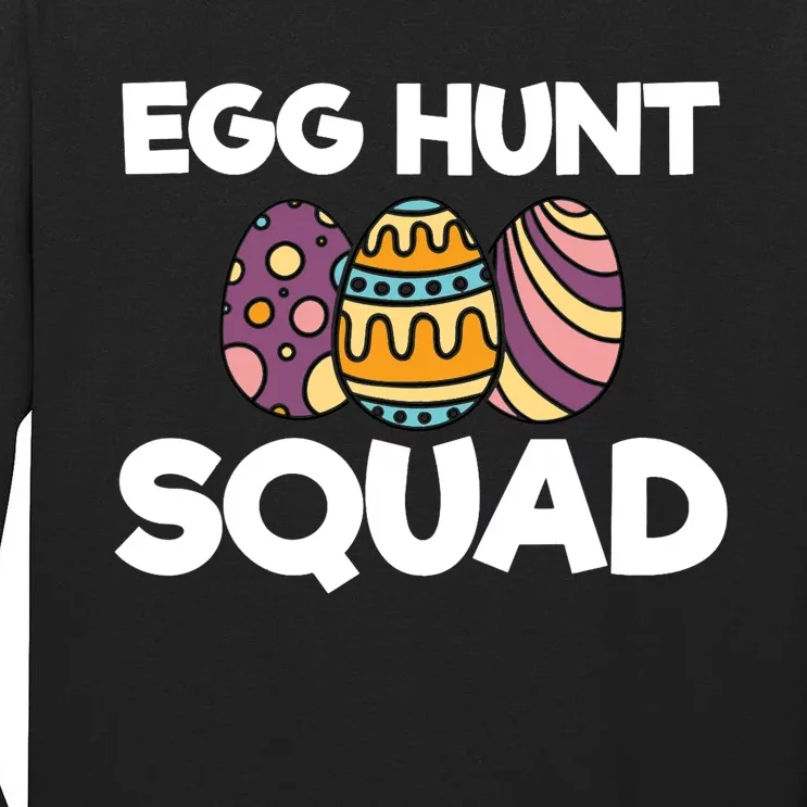 Egg Hunt Squad Easter Day Bunny Tall Long Sleeve T-Shirt