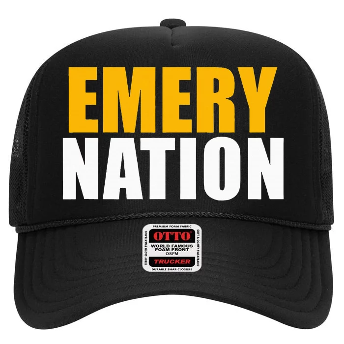 Emery High School Nation High Crown Mesh Trucker Hat