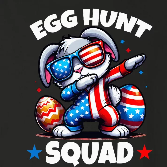 Egg Hunt Squad Funny Easter Bunny Usa Flag Toddler Long Sleeve Shirt