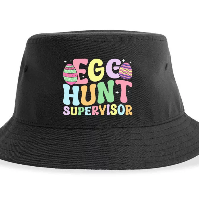 Egg Hunt Supervisor Mom Dad Sustainable Bucket Hat