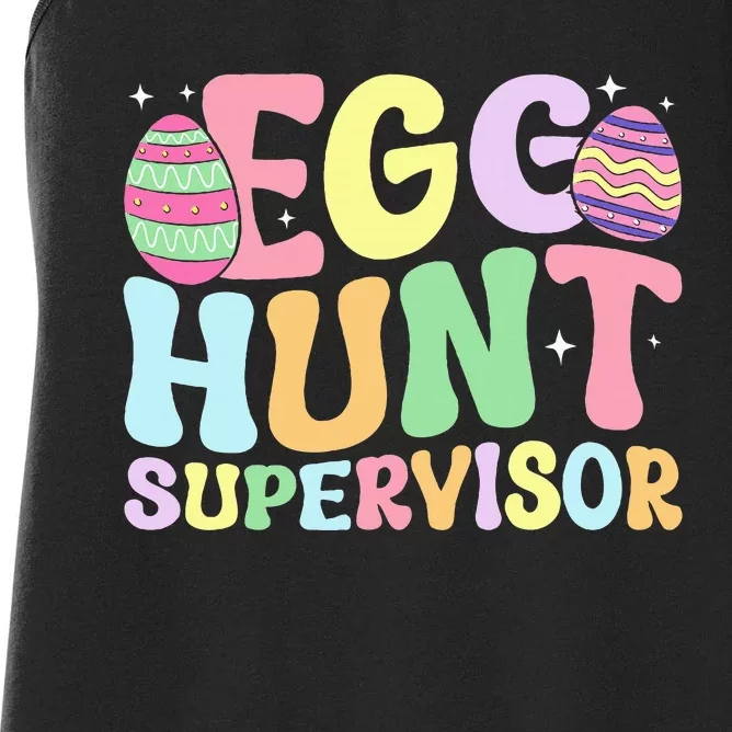 Egg Hunt Supervisor Mom Dad Women's Racerback Tank