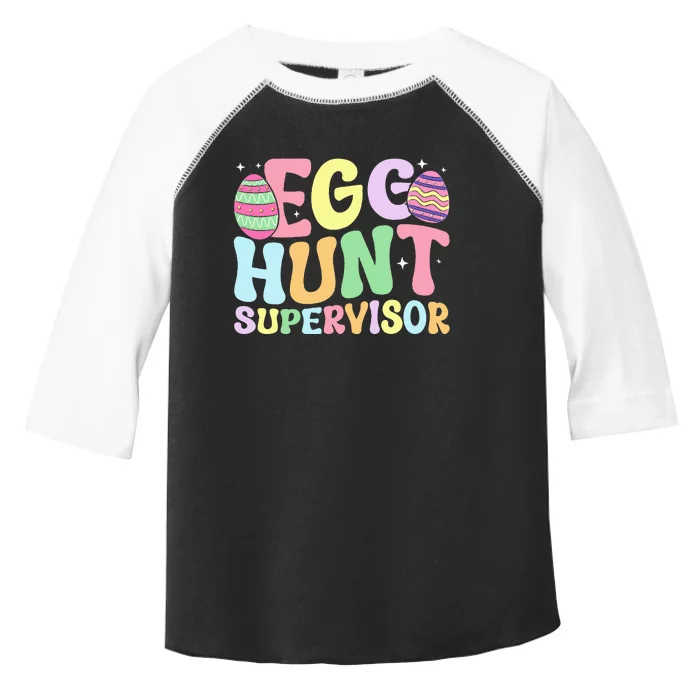 Egg Hunt Supervisor Mom Dad Toddler Fine Jersey T-Shirt