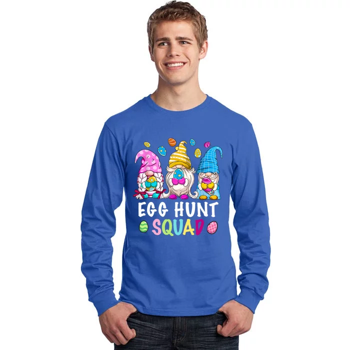 Egg Hunt Squad Gnomes Happy Easter Day Gnomes Bunny Egg Hunt Gift Tall Long Sleeve T-Shirt