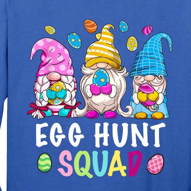 Egg Hunt Squad Gnomes Happy Easter Day Gnomes Bunny Egg Hunt Gift Tall Long Sleeve T-Shirt