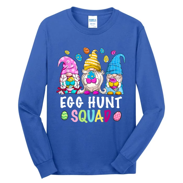 Egg Hunt Squad Gnomes Happy Easter Day Gnomes Bunny Egg Hunt Gift Tall Long Sleeve T-Shirt