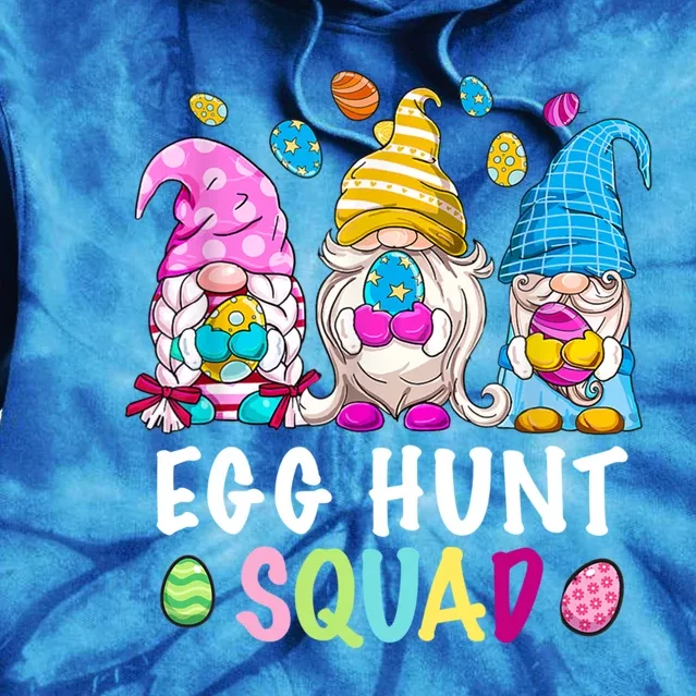 Egg Hunt Squad Gnomes Happy Easter Day Gnomes Bunny Egg Hunt Gift Tie Dye Hoodie