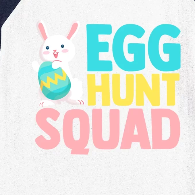 Egg Hunt Squad Easter Eggs Bunny Lover Holy Week Christian Gift Baseball Sleeve Shirt