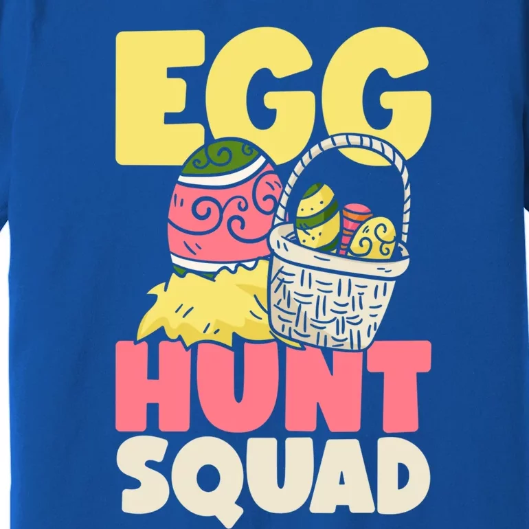 Egg Hunt Squad Easter Eggs Bunny Lover Holy Week Christian Gift Premium T-Shirt