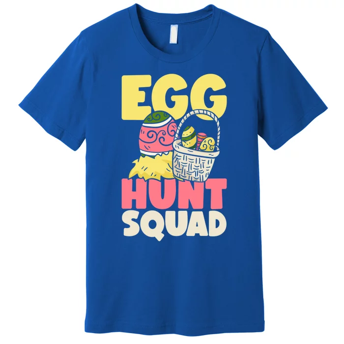 Egg Hunt Squad Easter Eggs Bunny Lover Holy Week Christian Gift Premium T-Shirt