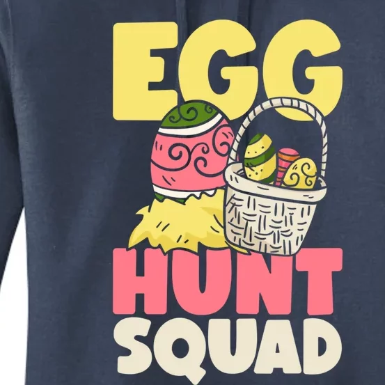 Egg Hunt Squad Easter Eggs Bunny Lover Holy Week Christian Gift Women's Pullover Hoodie