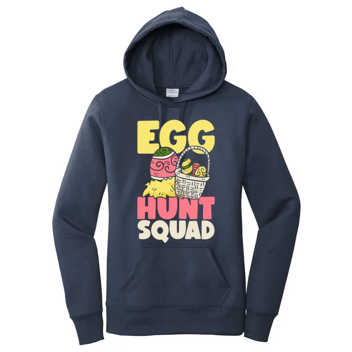 Egg Hunt Squad Easter Eggs Bunny Lover Holy Week Christian Gift Women's Pullover Hoodie