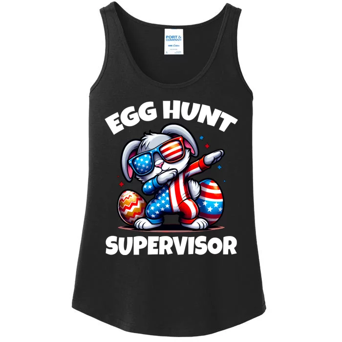 Egg Hunt Supervisor Easter 2024 Family Matching Ladies Essential Tank