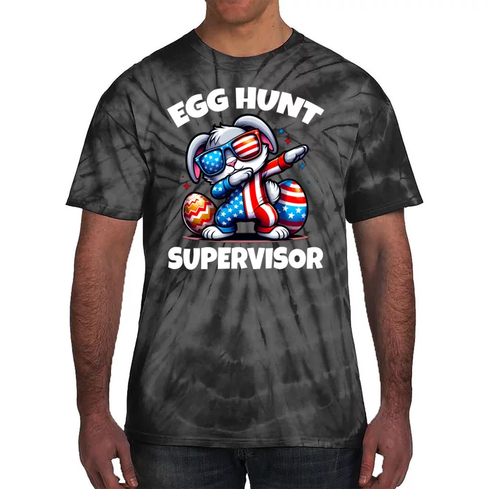 Egg Hunt Supervisor Easter 2024 Family Matching Tie-Dye T-Shirt