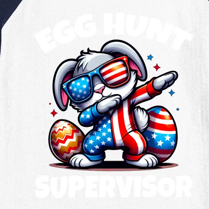 Egg Hunt Supervisor Easter 2024 Family Matching Baseball Sleeve Shirt