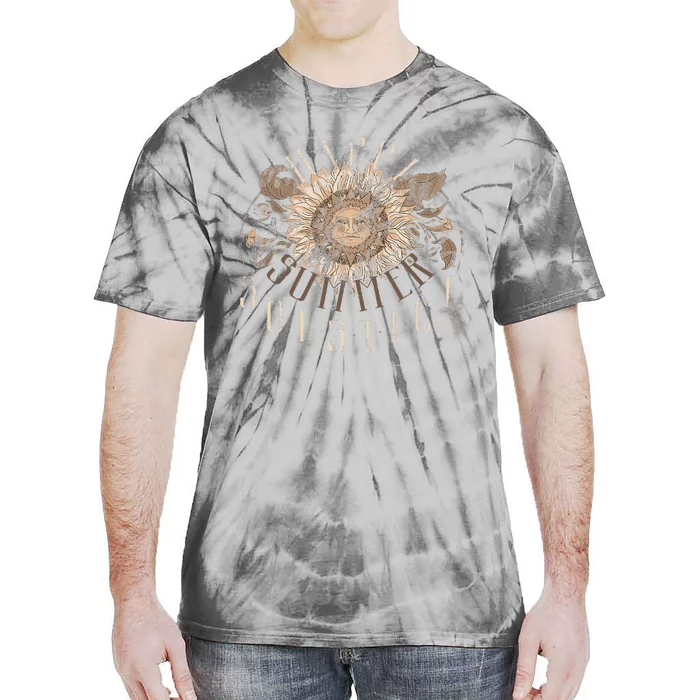 Earthy Happy Summer Solstice Tie-Dye T-Shirt