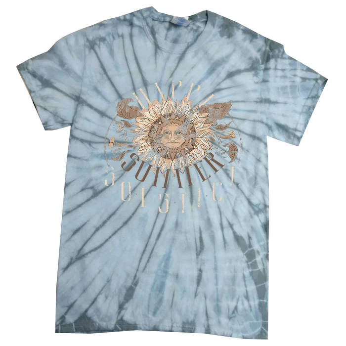 Earthy Happy Summer Solstice Tie-Dye T-Shirt