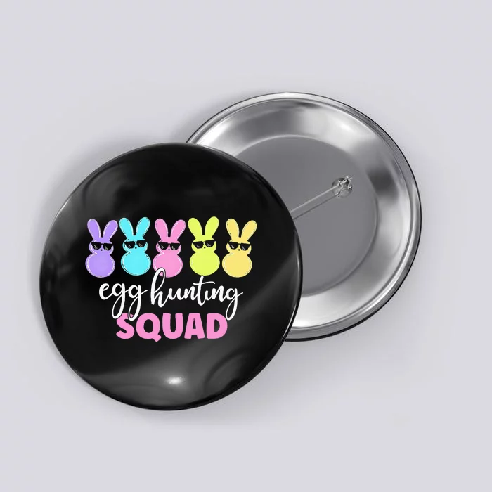 Egg Hunting Squad Crew Family Happy Easter Bunny Button